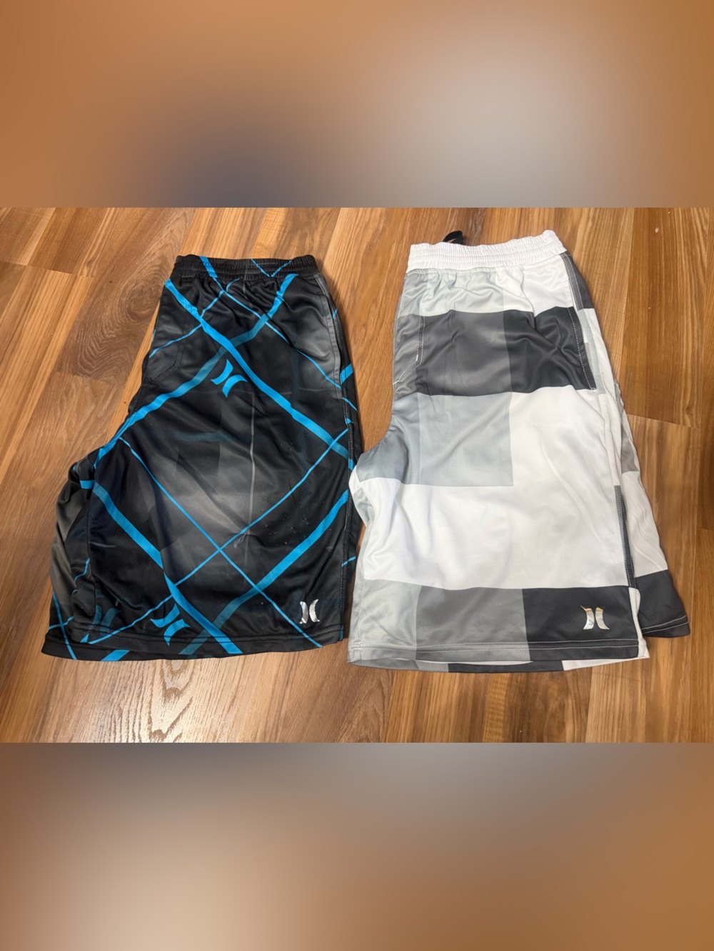 Two pair Hurley basketball shorts Medium